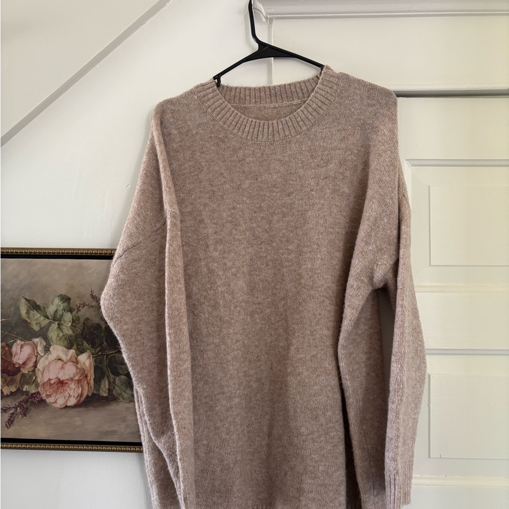 Cozy Neutral Knit Sweater - Dusty Mauve